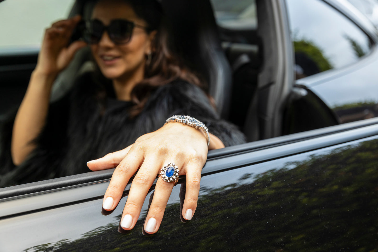 Saphir-Brillant-Ring