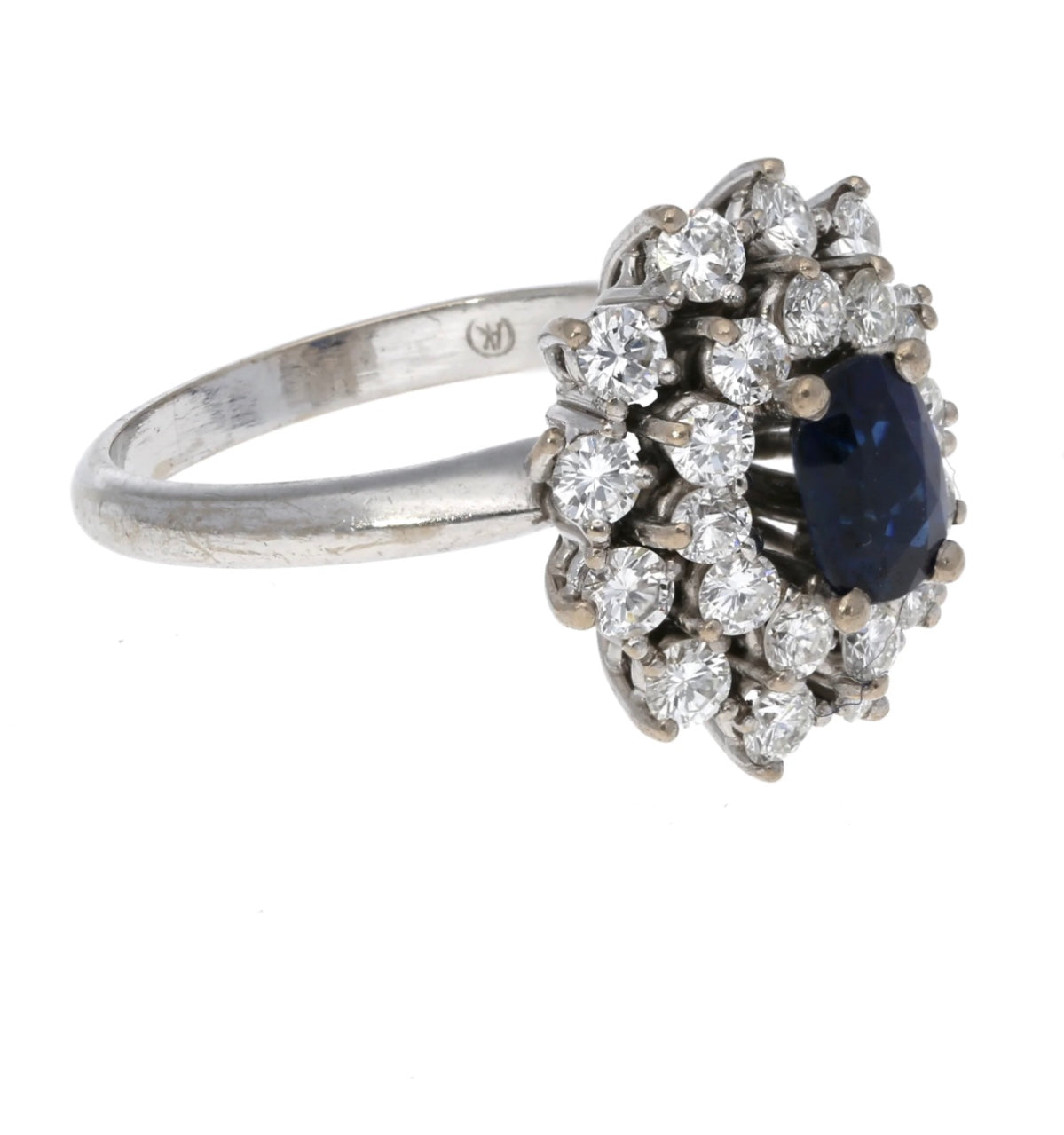 Saphir-Brillant Ring