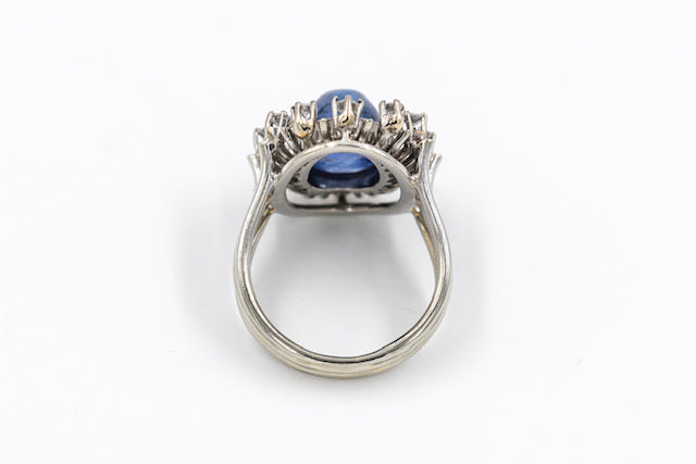 Saphir-Brillant-Ring