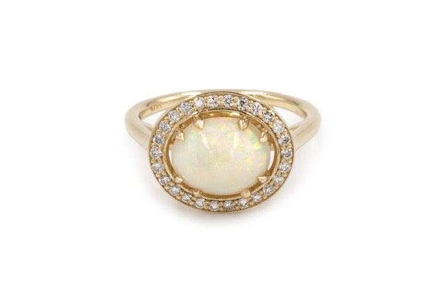 Opal-Diamant-Ring