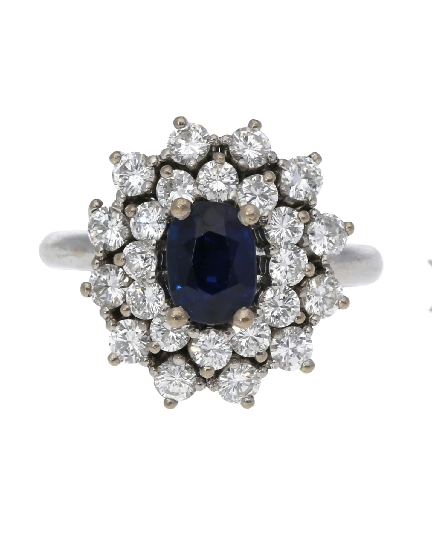Saphir-Brillant Ring