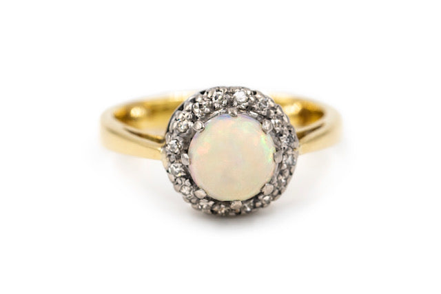 Opal-Diamant-Ring