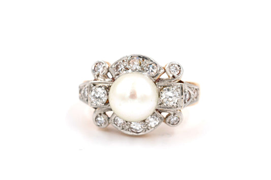 Jugendstil-Diamant-Ring