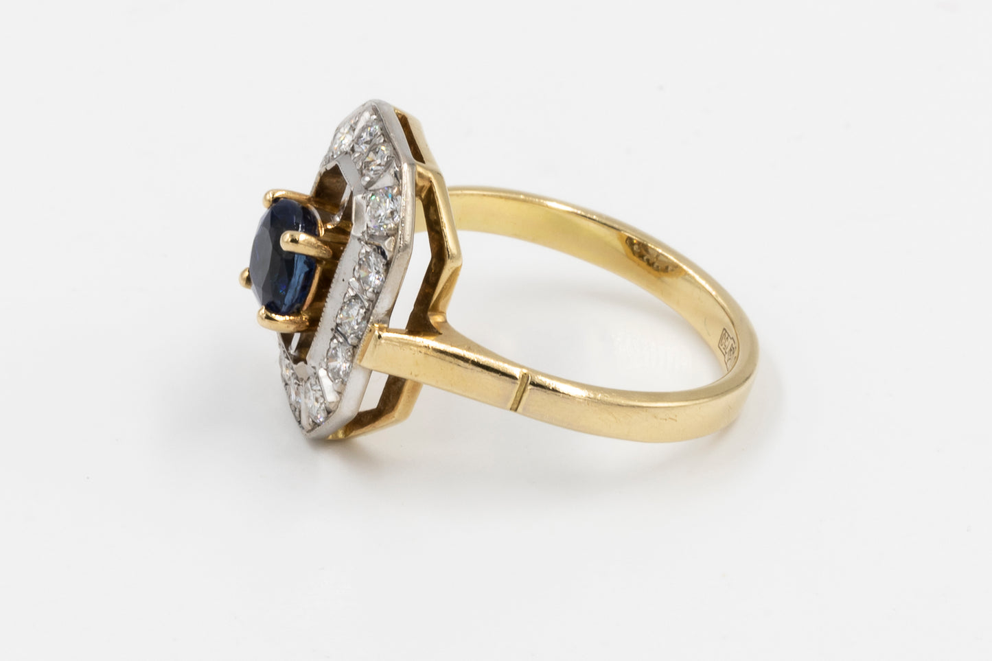 Saphir-Diamant-Ring